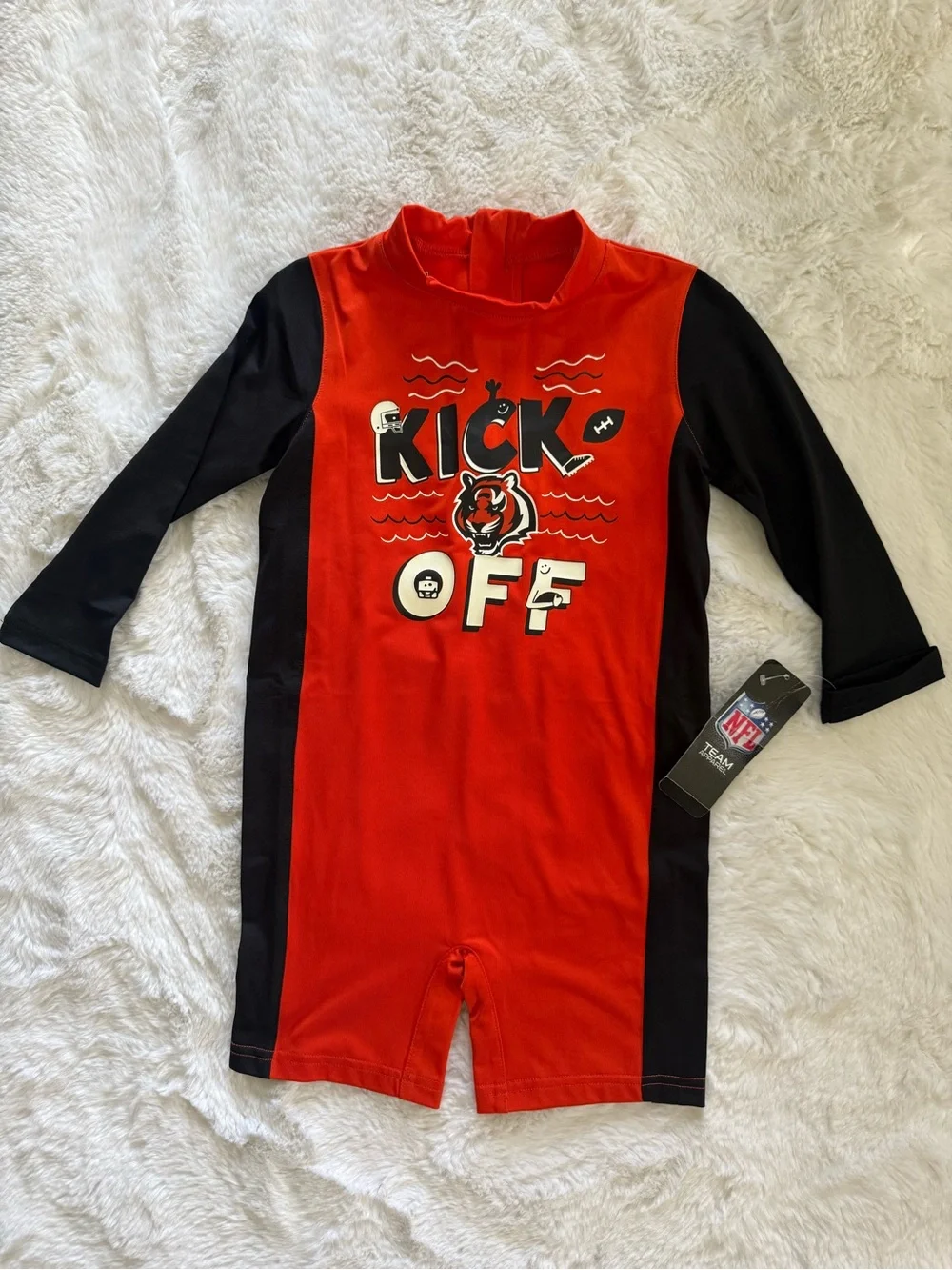 NWT NFL Cincinnati Bengals Toddler Wave Runner Wet Suit